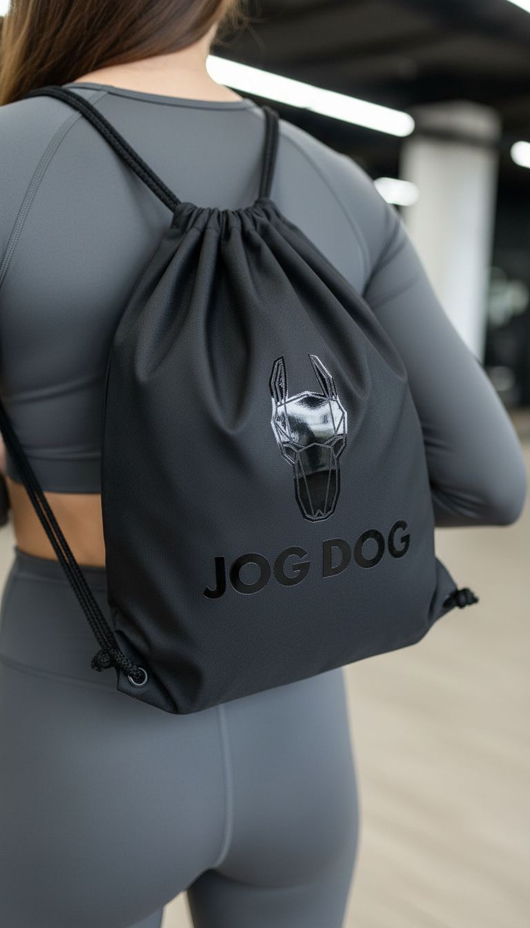 Рюкзаки-мешки дя обуви для бренда "JOG DOG" — пример работы